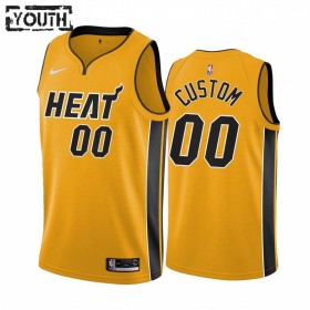 Camiseta Niños NBA Miami Heat Personalizadas 2020-21 Earned Edition Swingman